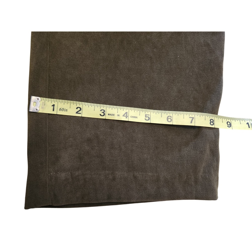 Sag Harbor Petite Olive Faux Suede Straight Leg Pants F32236 Size 12P - Picture 6 of 8